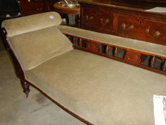 AN Edwardian chaise longue, COLLECT ONLY.