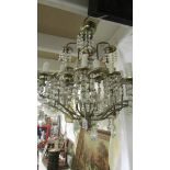 A large chandelier in need of restoration, COLLECT ONLY.