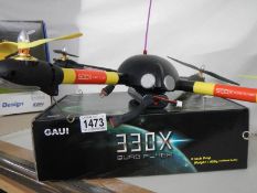 A GAUI 500X quad flyer drone.