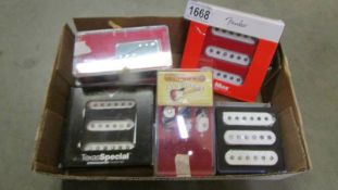 A fab collection of mainly new Strat/Les Paul replacement pickups.