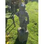A garden statue spring. 3ft 6 inch high. Collect Only.