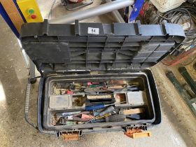 A B&Q chest toolbox with various tools. Collect Only.