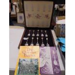 A cased 'The Queen's Beasts' spoon collection.
