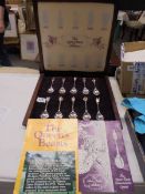 A cased 'The Queen's Beasts' spoon collection.