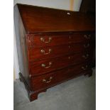 A Victorian mahogany bureau, COLLECT ONLY.