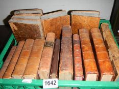 A box of antiquarian books including French & German including De L'Avenir Politique de L'angle