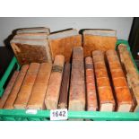 A box of antiquarian books including French & German including De L'Avenir Politique de L'angle