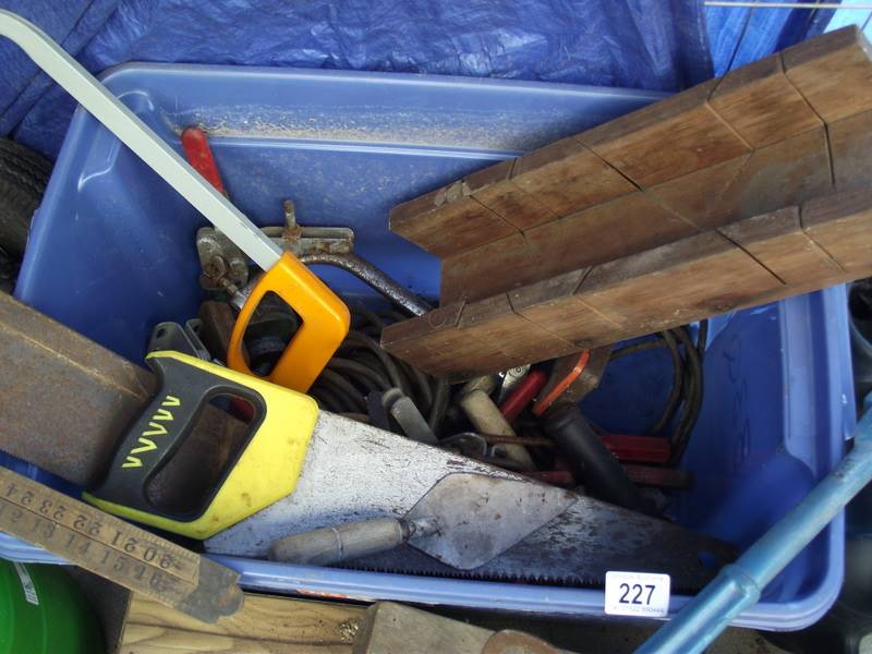 A large box of tools, watering cans etc., COLLECT ONLY. - Image 2 of 4