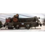 A part built 7" gauge live steam chassis. Collect Only