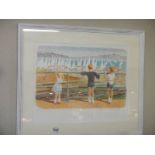 Mary Beresford Williams (b.1931) Limited edition print 47/55 entitled 'Launching the boats', signed,