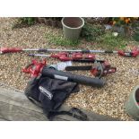 A huge set of Mountfield, cordless garden power tools, etc Collect Only.