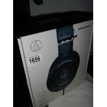 An ATH-M30X Audio Technica professional monitor headphones.