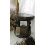 Tribal art - A Dogon stool (Ex DS Lamp Collection, Netherlands).