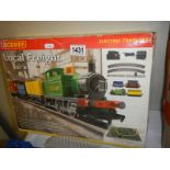 A Hornby Local Freight electric train set.