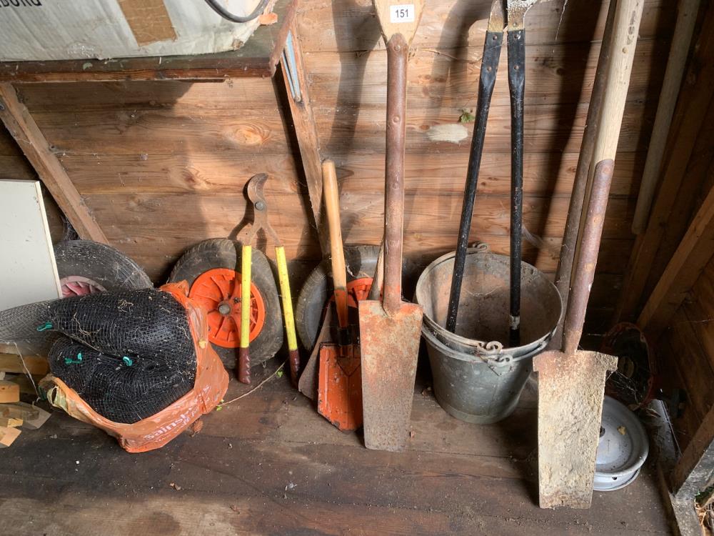 Digging and garden tools. Collect Only.
