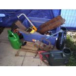 A large box of tools, watering cans etc., COLLECT ONLY.