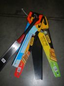 A quantity of new saws.