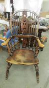 A 19th century Windsor chair. COLLECT ONLY.