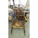 A 19th century Windsor chair. COLLECT ONLY.