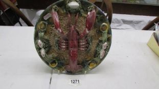 A lobster plate/wall plaque.