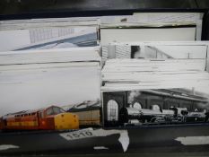 A quantity of old railway postcards.