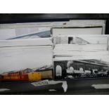 A quantity of old railway postcards.
