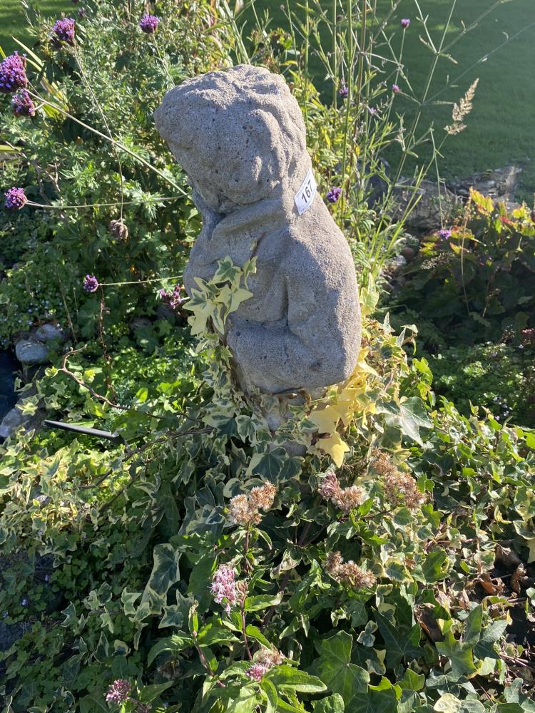 A garden statue, winter. 3ft 6 inch high. Collect Only.