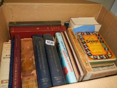 A box of books, Medical Officers of the British Navy, P O directory etc.,