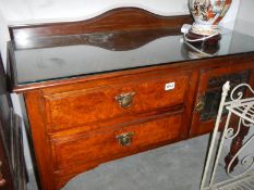 An early 20th century mahogany cabinet, COLLECT ONLY.