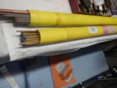 2 Tubes of silicon bronze brazing rods.