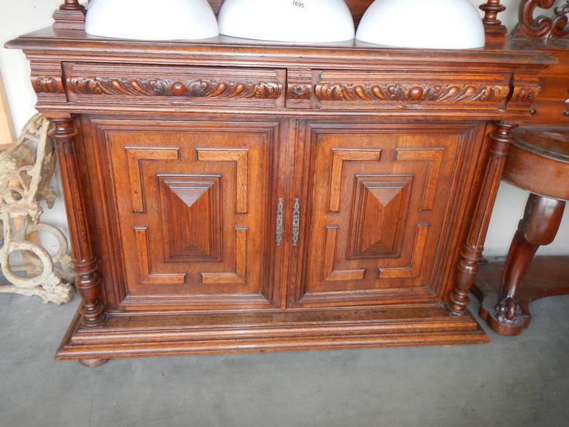 A 19th century French carved oak buffet in excellent condition, COLLECT ONLY. - Image 3 of 5
