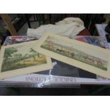 Henry Alken (1785-1851) Full set of 4 x large hand coloured hunting engravings 'The Leicestershire