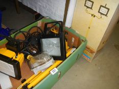 A quantity of new flood lights.