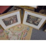 A good pair of framed and glazed watercolours signed A G Stevens.