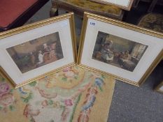 A good pair of framed and glazed watercolours signed A G Stevens.