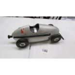 A vintage Woodette's Winzeler compressed air powered car, made in Chicago, USA. 33 cm long.