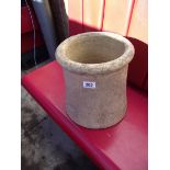A small clay chimney pot. COLLECT ONLY.