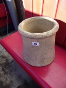 A small clay chimney pot. COLLECT ONLY.