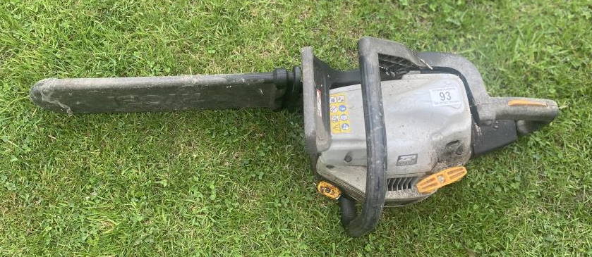 A petrol Ryoby chainsaw. Collect Only.