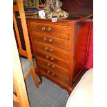 A mahogany music cabinet. COLLECT ONLY.