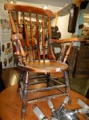 A Victorian farm house chair. COLLECT ONLY.