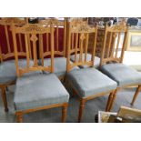 A good set of six Edwardian dining chair. COLLECT ONLY.