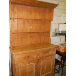A Victorian pine dresser. COLLECT ONLY.