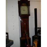 A Victorian 8 day long case clock in working order. COLLECT ONLY.