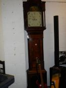 A Victorian 8 day long case clock in working order. COLLECT ONLY.