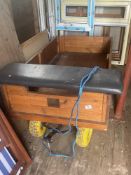 A well made wooden 4 wheel trailer, 28