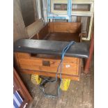 A well made wooden 4 wheel trailer, 28"wide x 51" long. Collect Only.