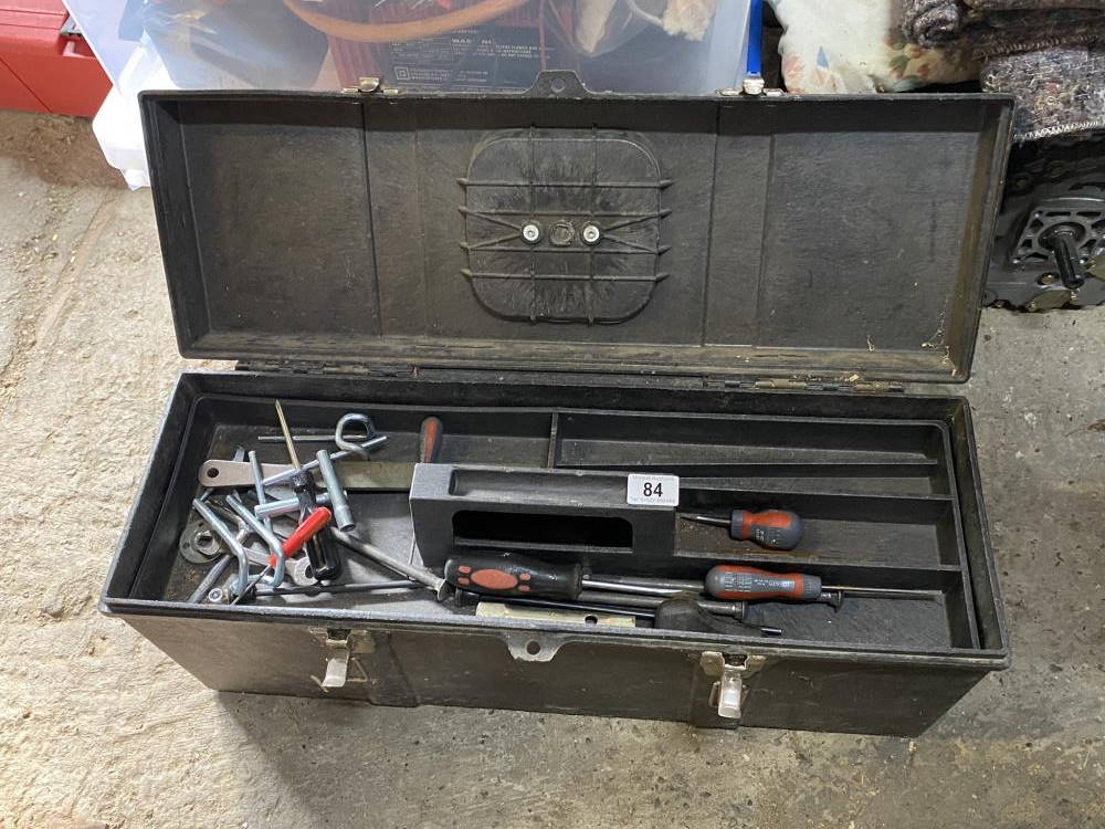 A box of various hand tools. Collect Only.