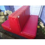 A double sided retro 1950's style diner seat. COLLECT ONLY.