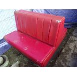 A double sided retro 1950's style diner seat. COLLECT ONLY.